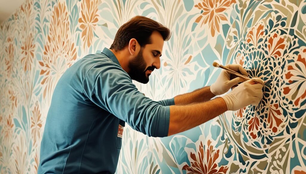 اصباغ ورق جدران الكويت